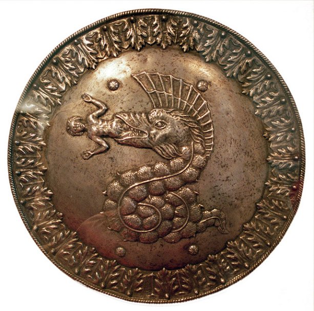Shield bearing the arms of the Visconti