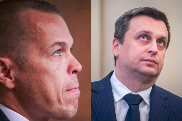 Predseda parlamentu Andrej Danko a jeho kancelár Daniel Guspan (vľavo) – Foto N: Tomáš Benedikovič