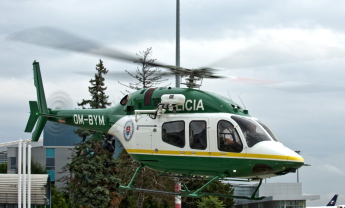 Helikoptéra letky ministerstva vnútra Bell 429. Ilustračné foto – TASR