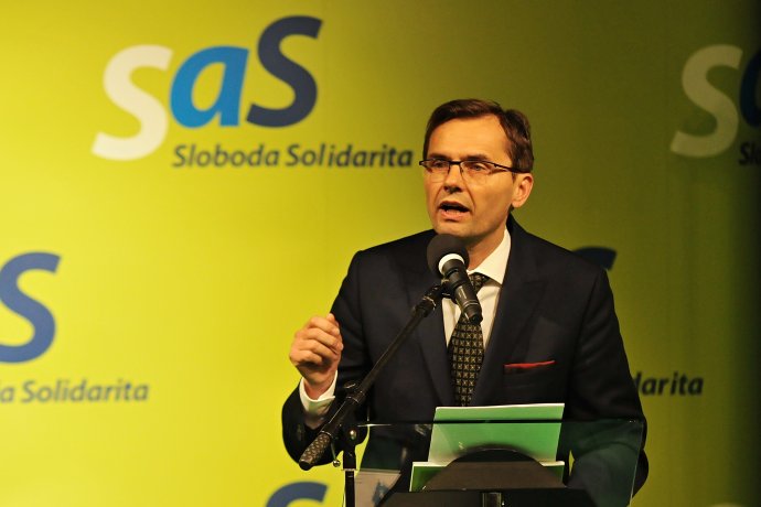 Ľubomír Galko na kongrese SaS v Levoči v roku 2017. Foto – TASR