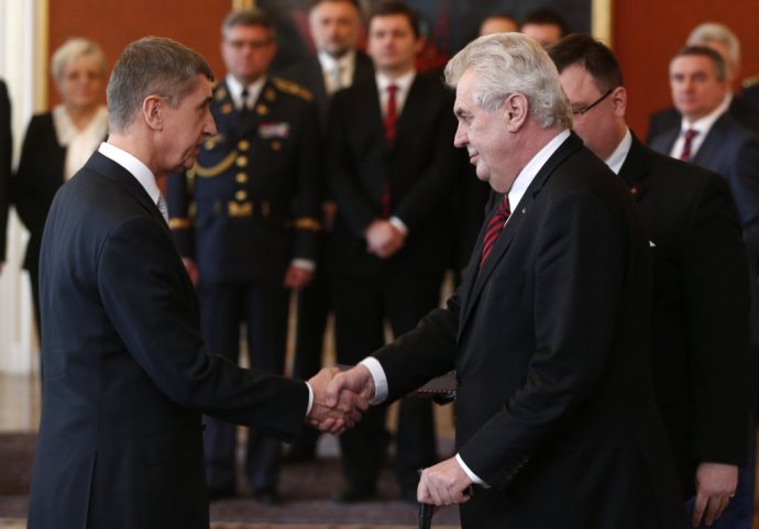 Blízki spojenci Andrej Babiš a Miloš Zeman. Foto – TASR