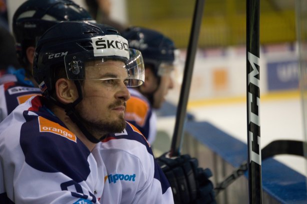 Michal Vandas počas prípravného zápasu Euro Hockey Challenge v Žiline. Foto: Autor