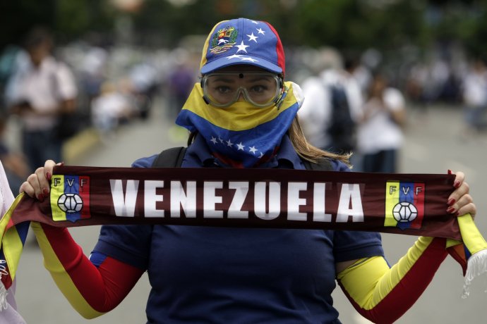 Protesty vo Venezuele. Foto – TASR/AP