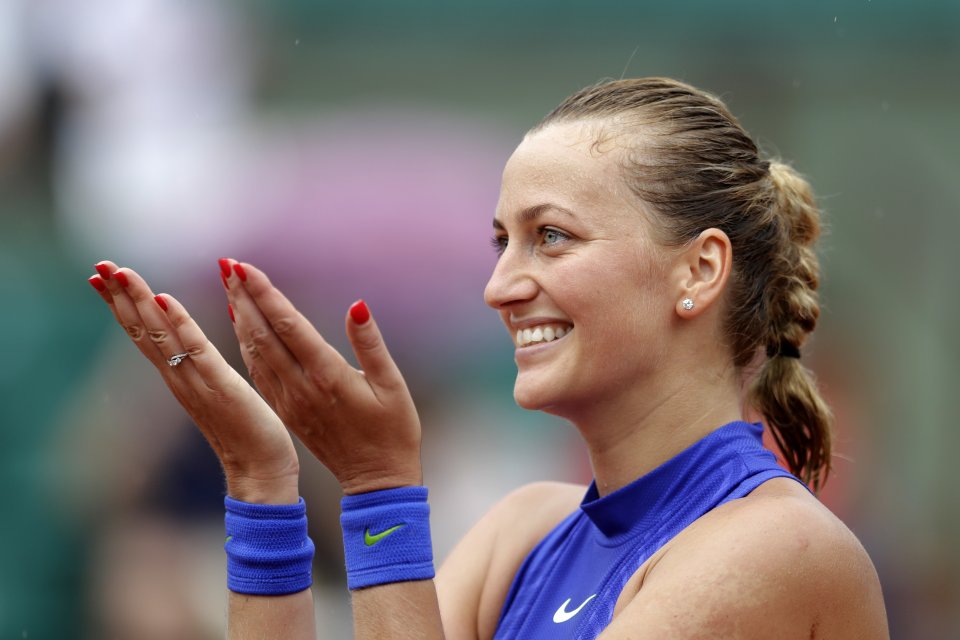 Petra Kvitová na Roland Garros postúpila do druhého kola. Foto – TASR/AP
