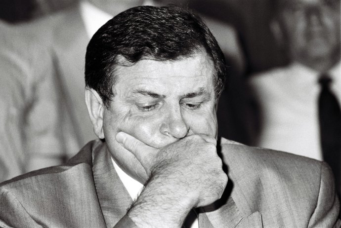 Vladimír Mečiar po posledných parlamentných voľbách v spoločnej federatívnej republike, po nich nastalo jej delenie. Foto - archív tasr
