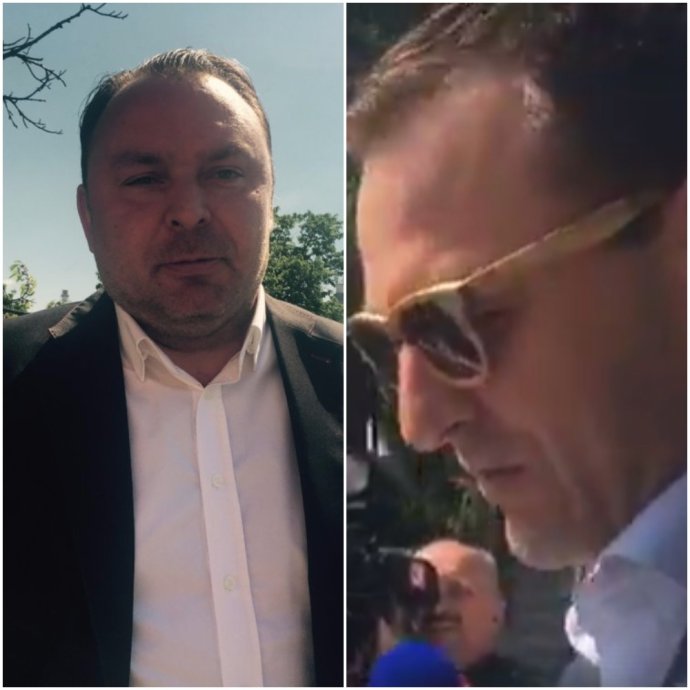 Právnici Juraj Hatvany a Róbert Lenčéš na Špecializovanom trestnom súde. Foto N - Monika Tódová