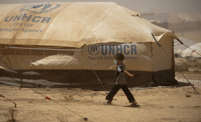 Utečenecký kemp Zaatari. Foto – TASR/AP