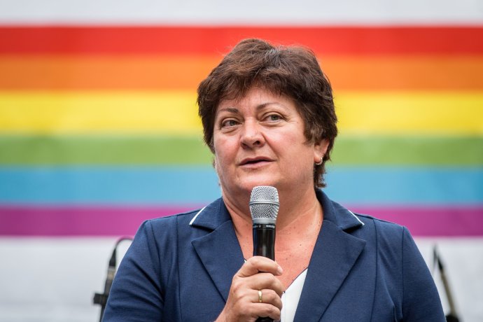 Ombudsmanka Mária Patakyová v roku 2017 na Pride zožala najväčší potlesk. Foto N – Tomáš Benedikovič