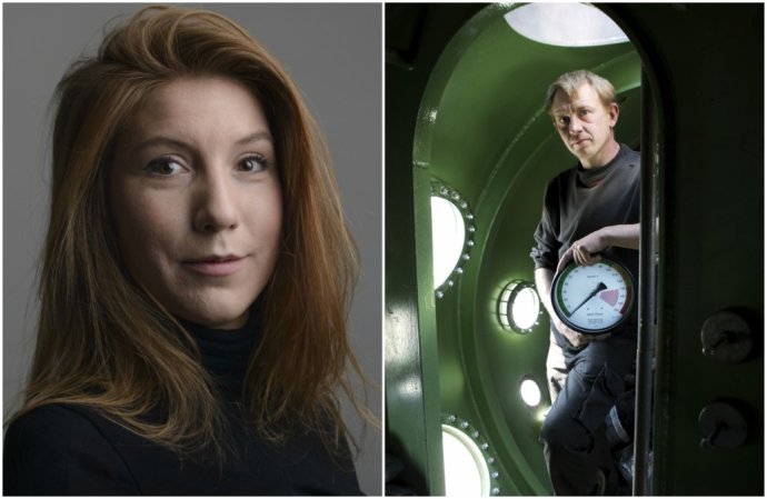 Dnes už mŕtva švédska novinárka Kim Wallová a dánsky majiteľ ponorky Peter Madsen. Foto – AP