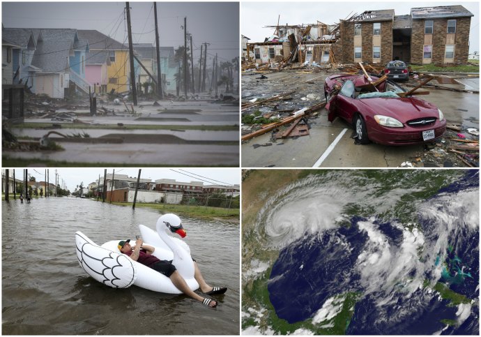 Hurikán Harvey. Foto – AP, Washington Post