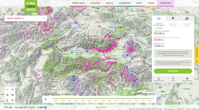 Mapa – Global Forest Watch