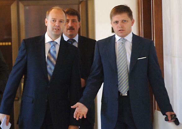 Pavol Rusko, Pavol Paška a Robert Fico. Foto TASR