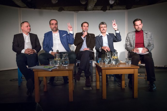 Predvolebná debata kandidátov na bratislavského župana. Ilustračné foto N – Tomáš Benedikovič
