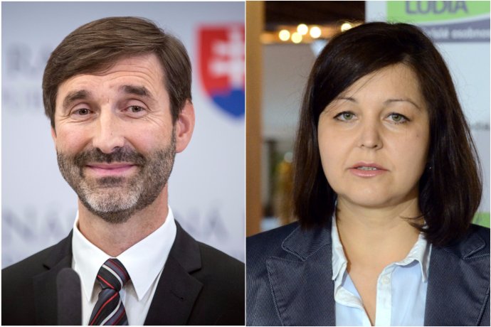 Juraj Blanár a Erika Jurinová. Foto – TASR