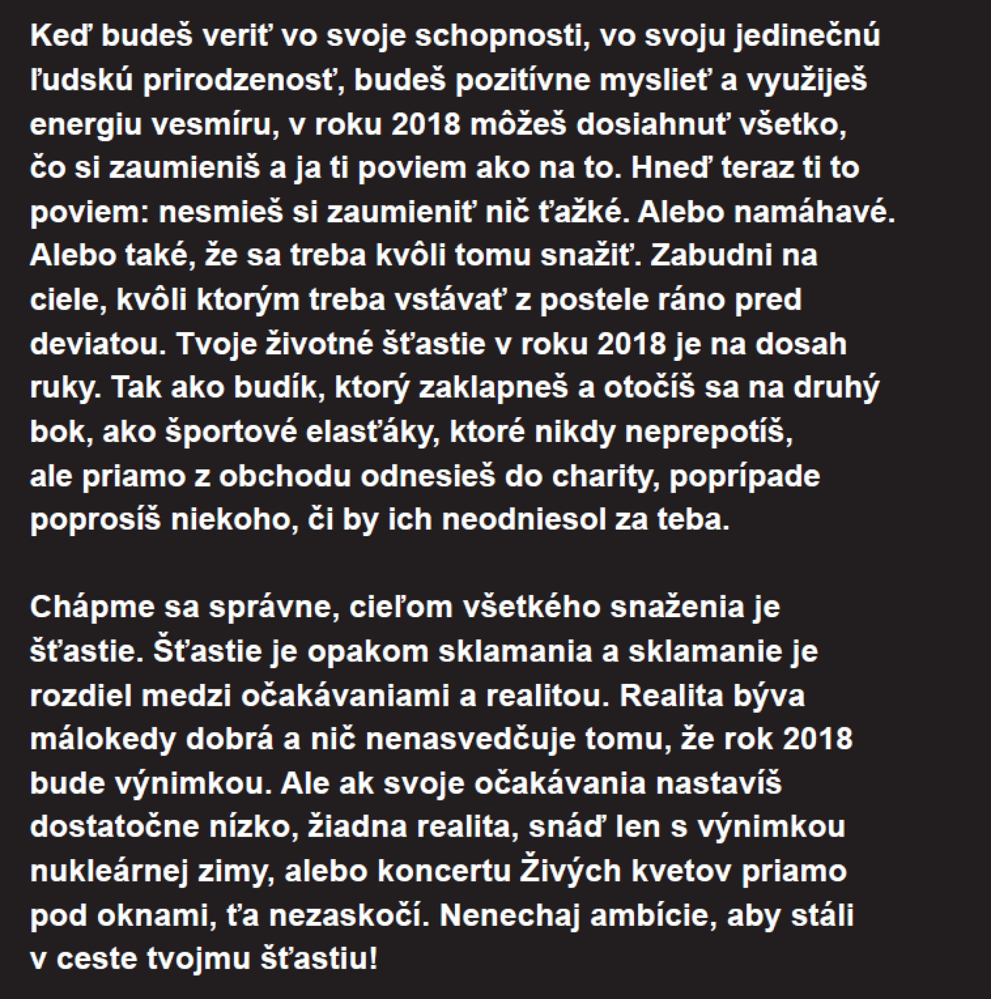 Motivačný diár Cynickej obludy 2018