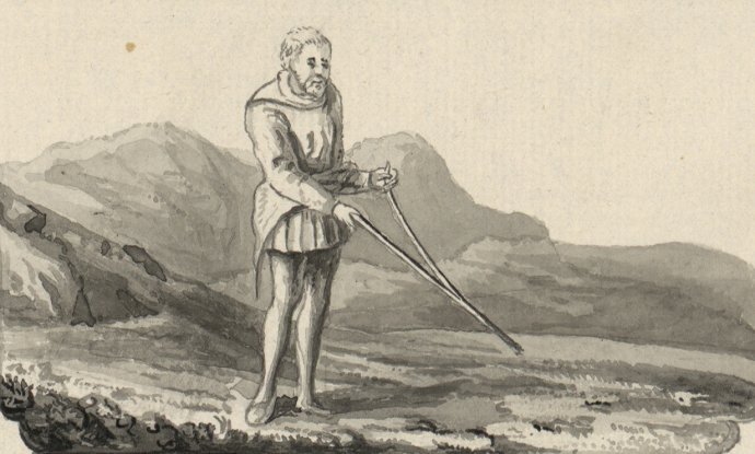 Prútikár. A Tour in Wales od Thomasa Pennanta (1726 – 1798). Foto – Wikimedia/The National Library of Wales
