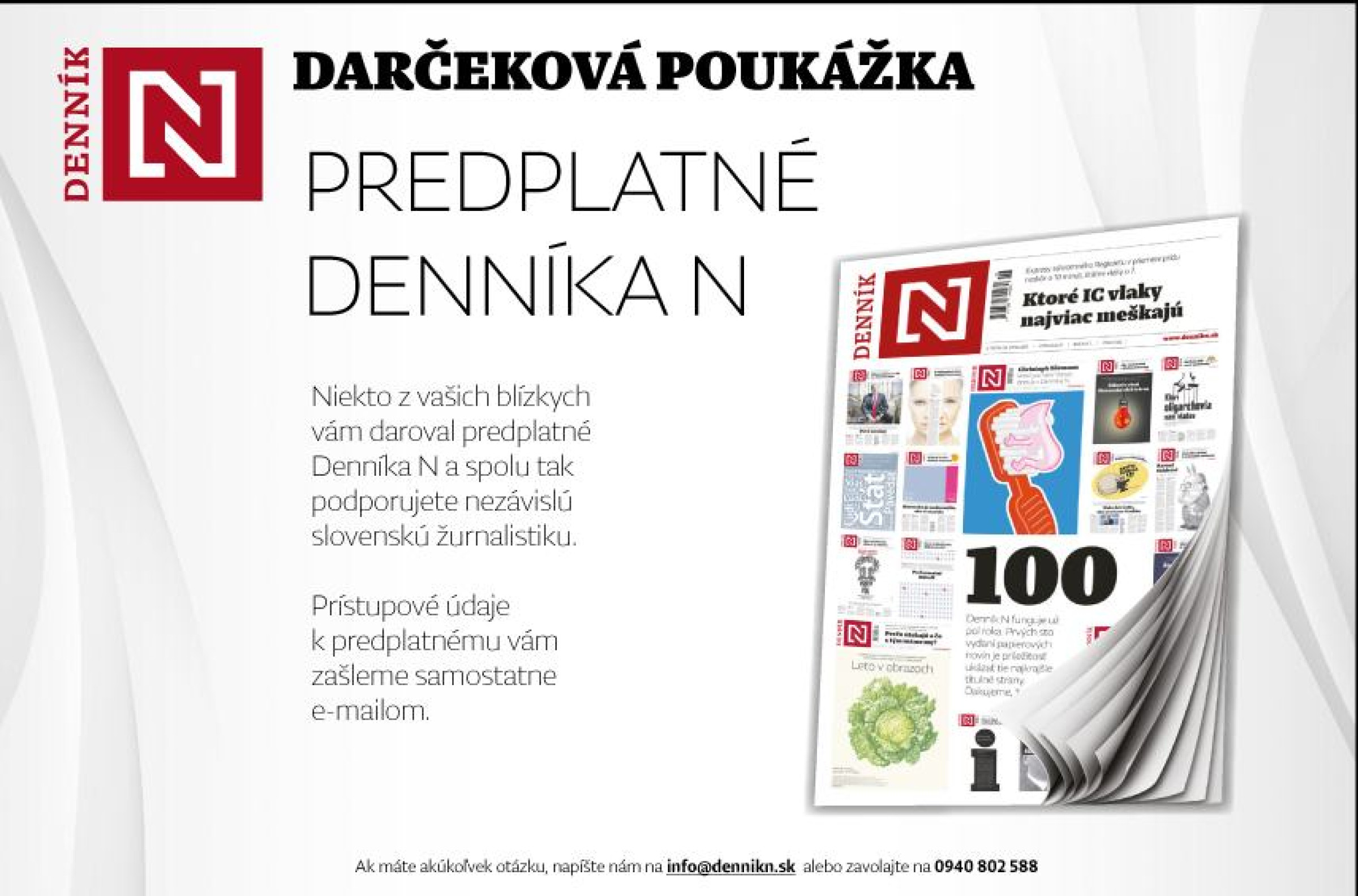 Štandard online predplatné Denníka N - 12 mesiacov