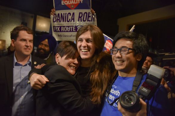 Danica Roemová v strede. Foto – AP