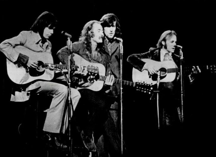 Zľava Young, Crosby, Nash a Stills v roku 1970. Foto - CSN&Y.com
