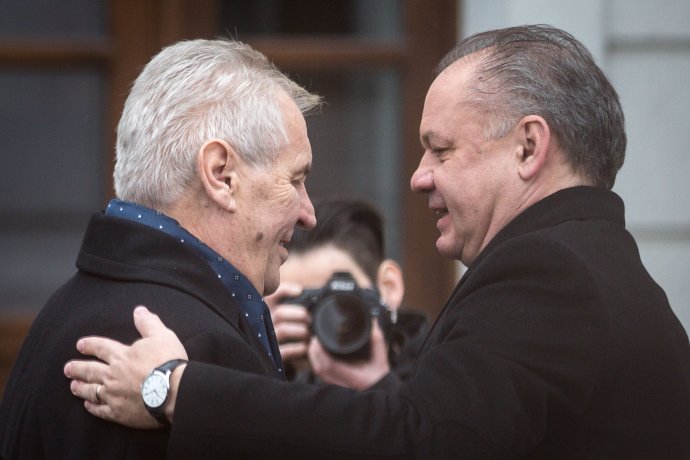 Miloš Zeman a Andrej Kiska. Foto N – Tomáš Benedikovič