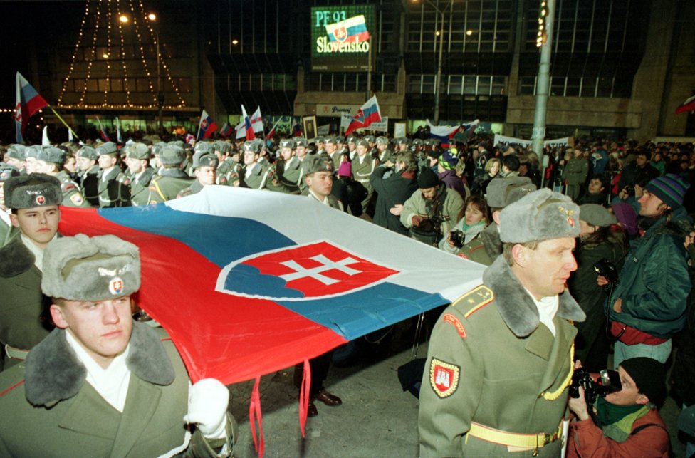 Oslavy vzniku Slovenska na Námestí SNP v Bratislave. Foto – TASR