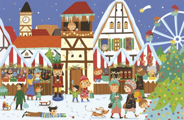 Ukážka z knihy Vánoce z celého světa, Illustrations © Mária Nerádová, 2015