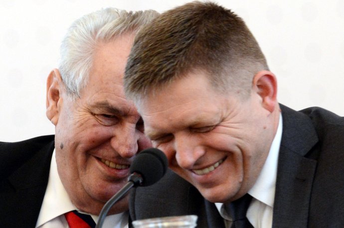 Spoločne vždy s úsmevom: Zeman a Fico v roku 2018. Foto – TASR