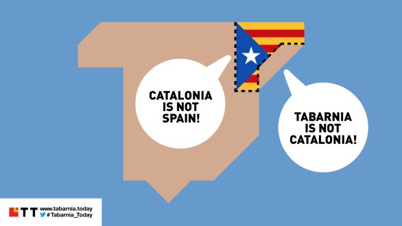 Aktivisti upozorňujú na rozdiely medzi Barcelonou, Tarragonou a zvyškom Katalánska. Foto – tabarnia.today