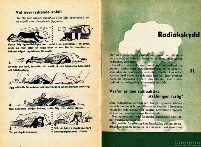 Švédska príručka Keď príde vojna z čias studenej vojny. Foto – Skymningslage.se