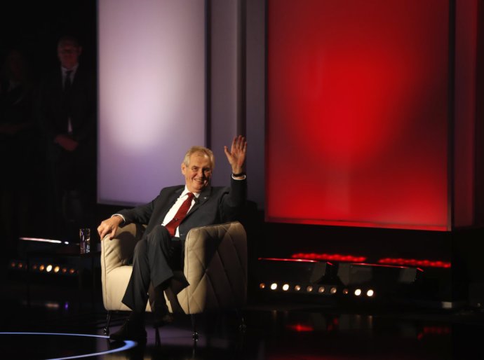 Miloš Zeman počas kampane v roku 2018. Foto - TASR/AP