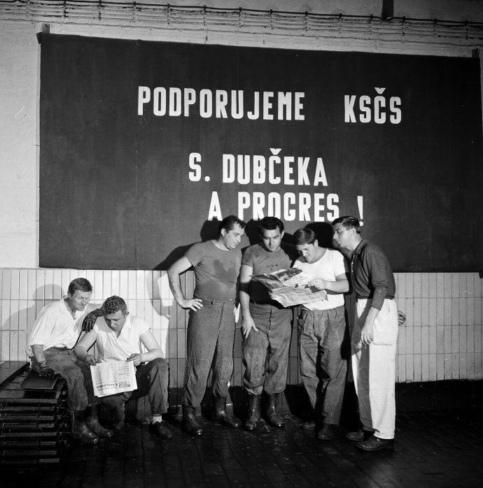 Pracovníci CHZJD v júli 1968. Foto – TASR