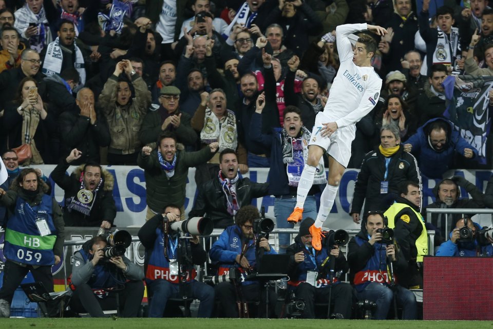 Ronaldo oslavuje víťazný gól. Foto - ap