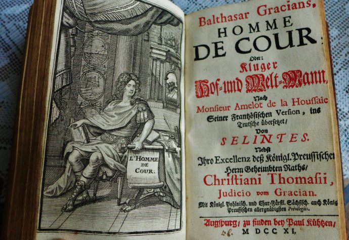 L´Homme de Cour, 1. nemecké vydanie podľa francúzskeho prekladu.
