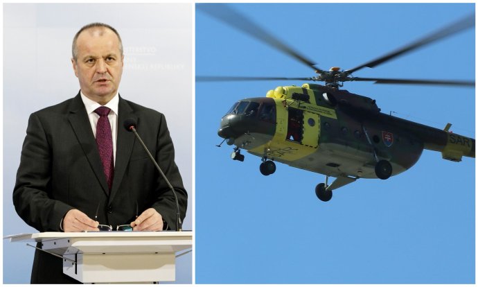 Minister Peter Gajdoš ani po piatich dňoch nevysvetlil, k akým podozreniam došlo pri prevádzke vrtuľníkov Mi-17. Foto - TASR