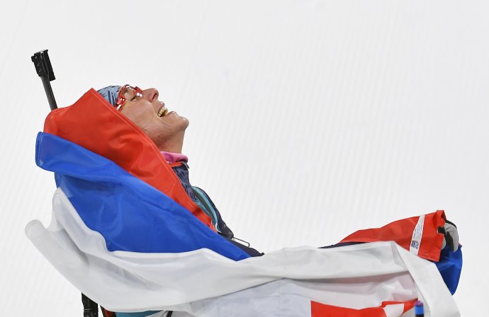 Anastasia Kuzminová v cieli pretekov. Foto – TASR