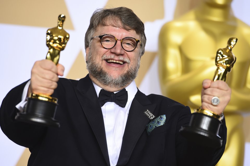 Guillermo del Toro s Oscarmi za najlepší film a réžiu. Foto - ap