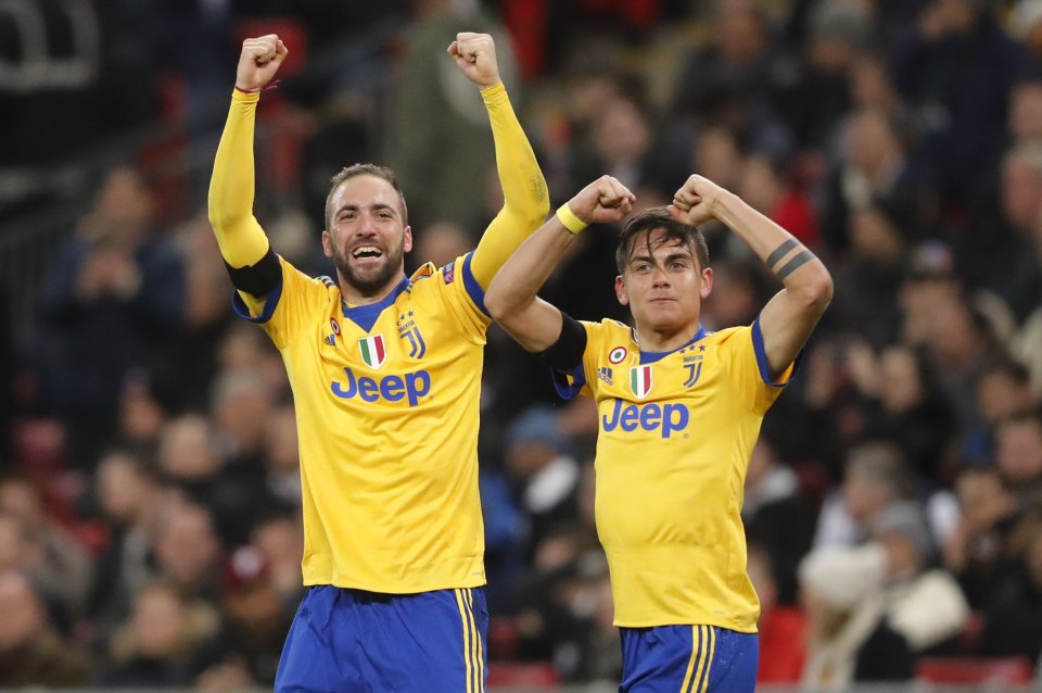 Higuaín a Dybala - strelci gólov Juventusu. Foto - AP.