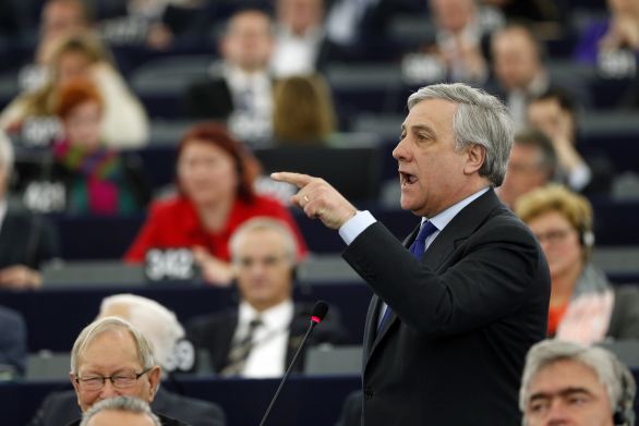 Európsky parlament vedie Antonio Tajani. Foto – TASR/AP