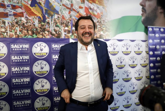Matteo Salvini z Ligy (severu) môže byť novým talianskym premiérom. Foto - tasr/ap