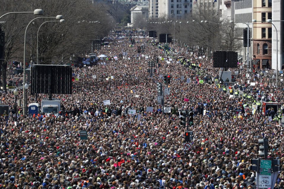 Protest vo Washingtone. Foto - TASR/AP