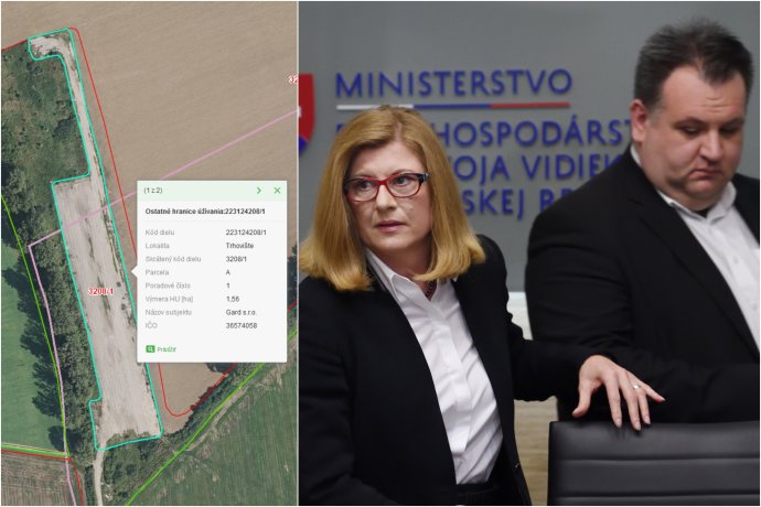 Letisko v Trhovišti a ministerka Matečná so šéfom PPA Kožuchom. foto - GSAA a tasr