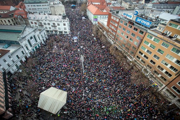 Protest v Bratislave (Foto N – Tomáš Benedikovič)