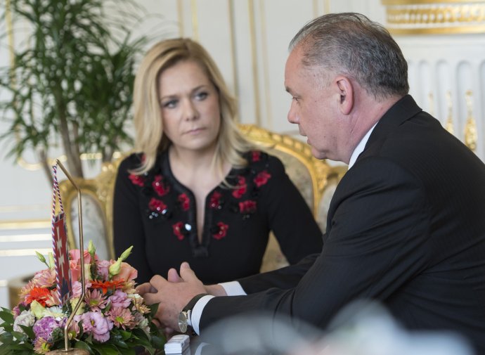Saková na stretnutí s prezidentom. Foto – TASR