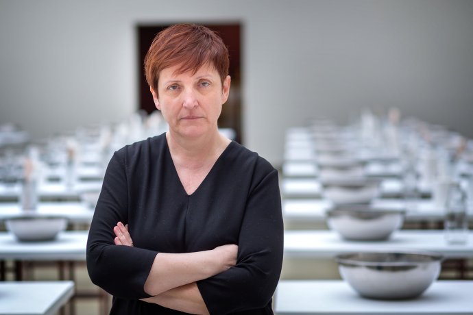 Uznávaná výtvarníčka a profesorka na VŠVU Ilona Németh. Foto N - Tomáš Benedikovič
