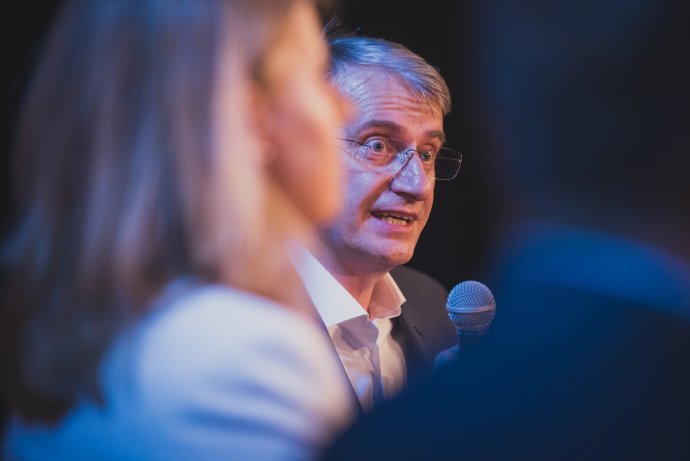 Robert Mistrík počas diskusie Denníka N. Foto N - Peter Kováč.