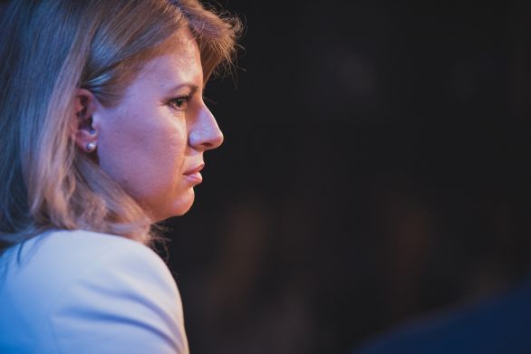 Zuzana Čaputová počas diskusie Denníka N. Foto N - Peter Kováč