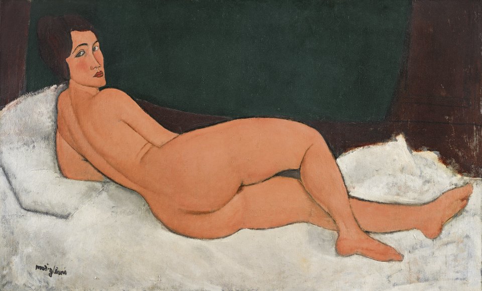 Amedeo Modigliani - Ležiaci akt