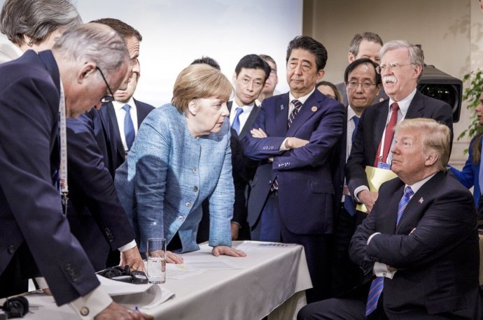 Trump sa dostal do konfliktu so spojencami aj na stretnutí G7 v Kanade. Foto – TASR/AP