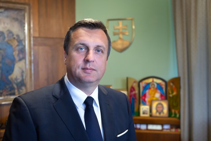 Andrej Danko vo svojej pracovni predsedu Národnej rady. Foto N – Tomáš Benedikovič