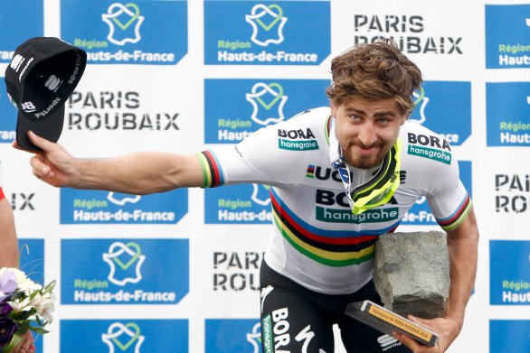 Peter Sagan po klasike Paríž-Roubaix. Foto – AP/Michel Spingler